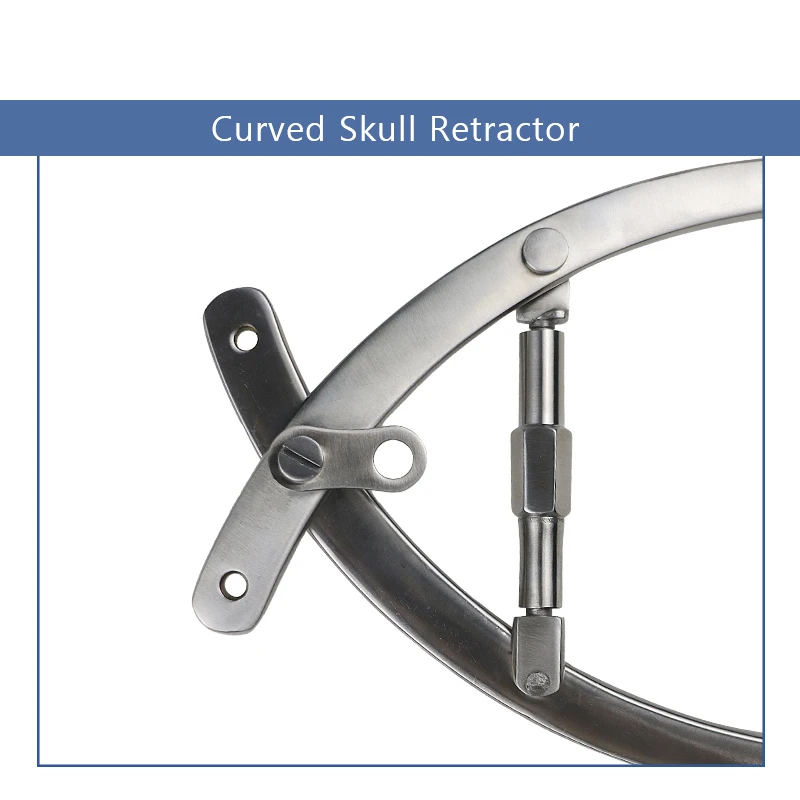 

Stainless Steel Skull Distractor Traction Device Curved Skull Retractor Skin Muscles Expansion Forceps Orthopedic Tools pet