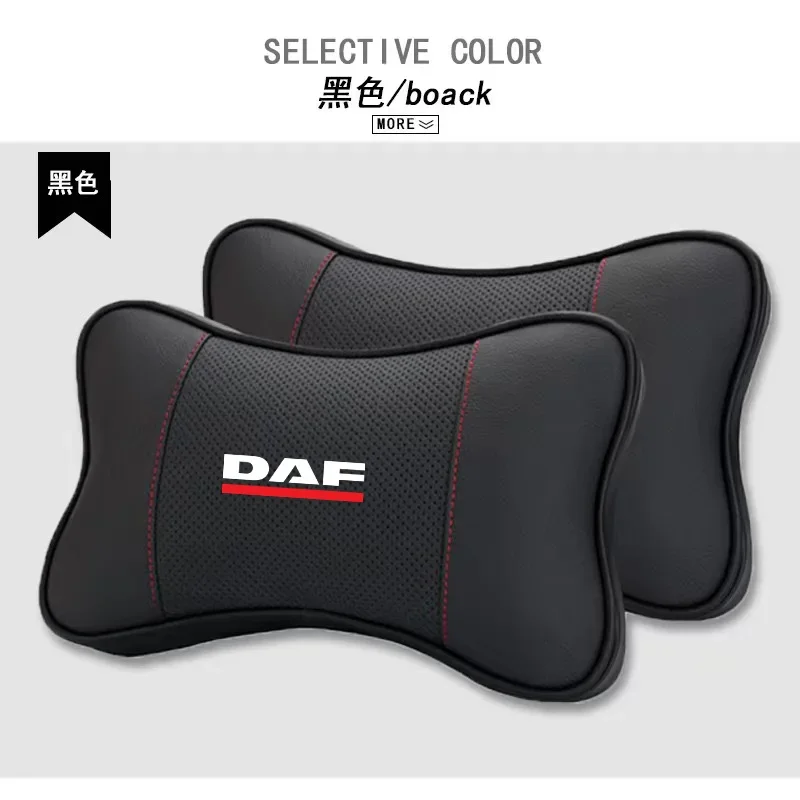 1Pcs Car Seat Headrest Auto Logo Neck Pillow For DAF XF 95 105 CF LF VAN car accessories interior view 5