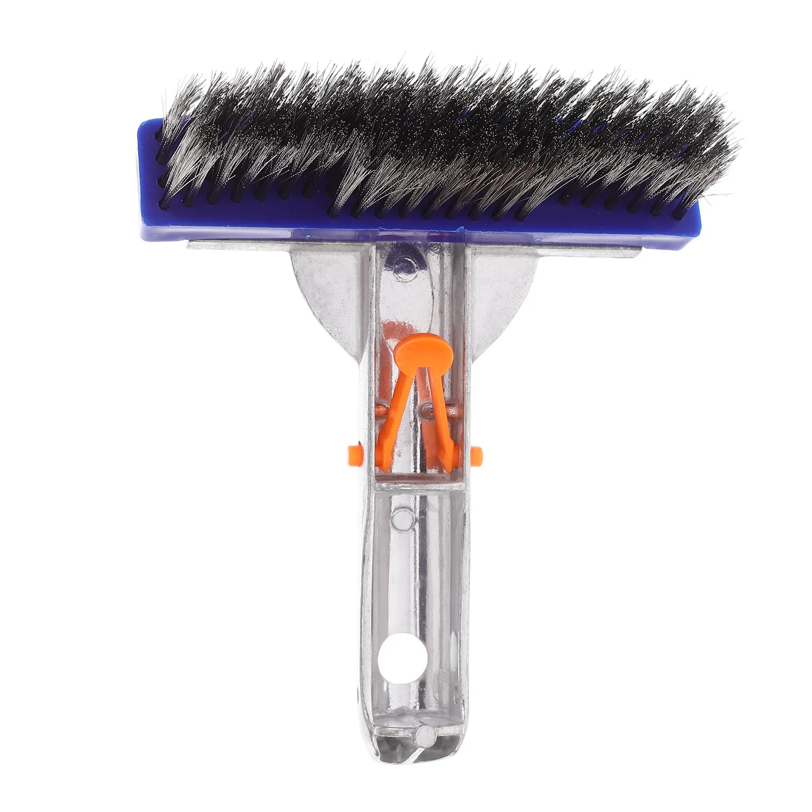 Heavy Duty Pool Wire Brush Metal Cleaning Brush for Pool Walls Comfortable Handle Portable Effective Stain Removal Tool