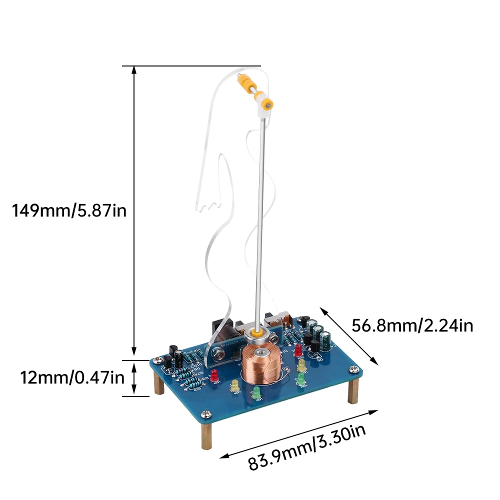 DIY elektroniczny zestaw huśtawka elektromagnetyczna huśtawka indukcyjna nauczanie i praktyczne szkolenie części do ćwiczeń spawalniczych