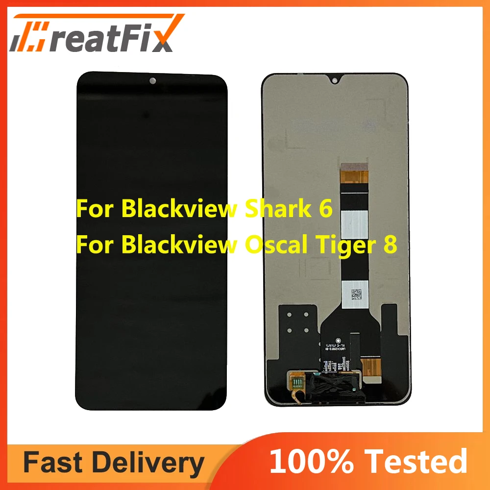 For Blackview Shark 6 5G LCD Display Touch Screen Sensor Digitizer Blackview Oscal Tiger 8 Tiger8 LCD Parts