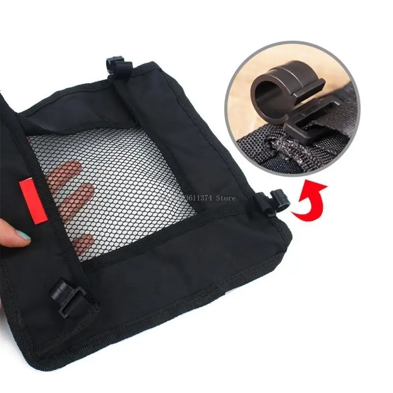 

Outdoor Foldable Table Net Bag, Fine Knitted Thick Net Storage Bag Under Desk Bag Portable Lightweight Desk Bag