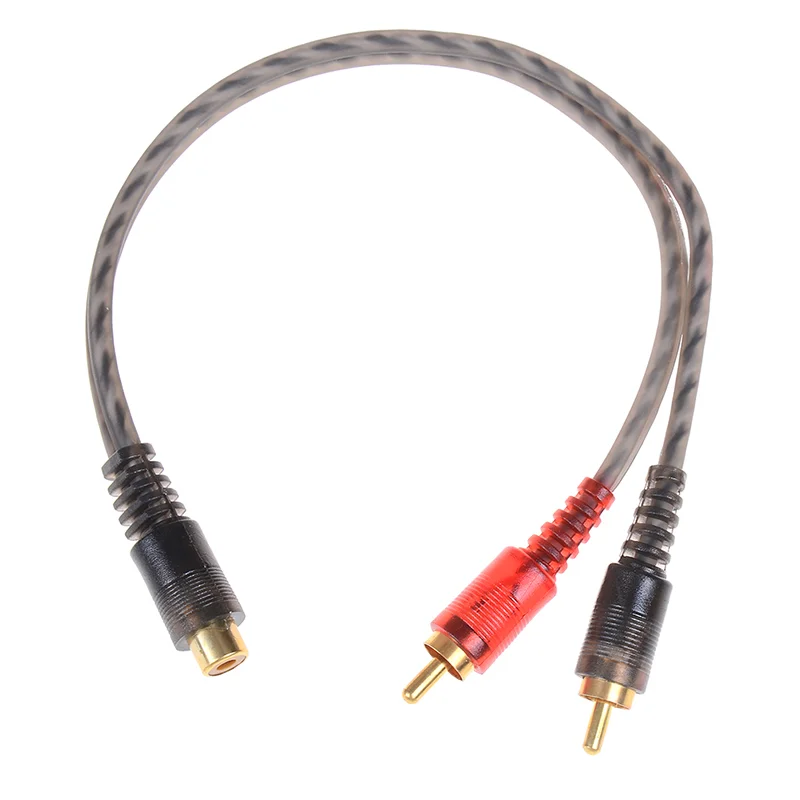 Ein Weibliches und Zwei Männliche Stecker Audio-Verstärkerkabel Reinkupfer-Audiokabel Auto-Audiokabel Signalleitungen