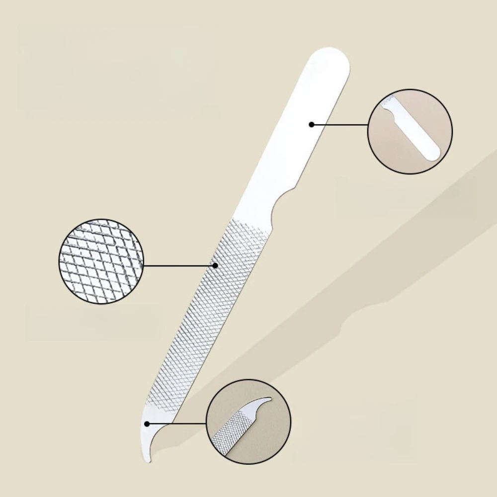 10 ชิ้น/เซ็ตเล็บไฟล์สแตนเลสคู่ด้านข้างบัฟเฟอร์ขัดเล็บขัดเล็บเล็บสําหรับ Salon Home