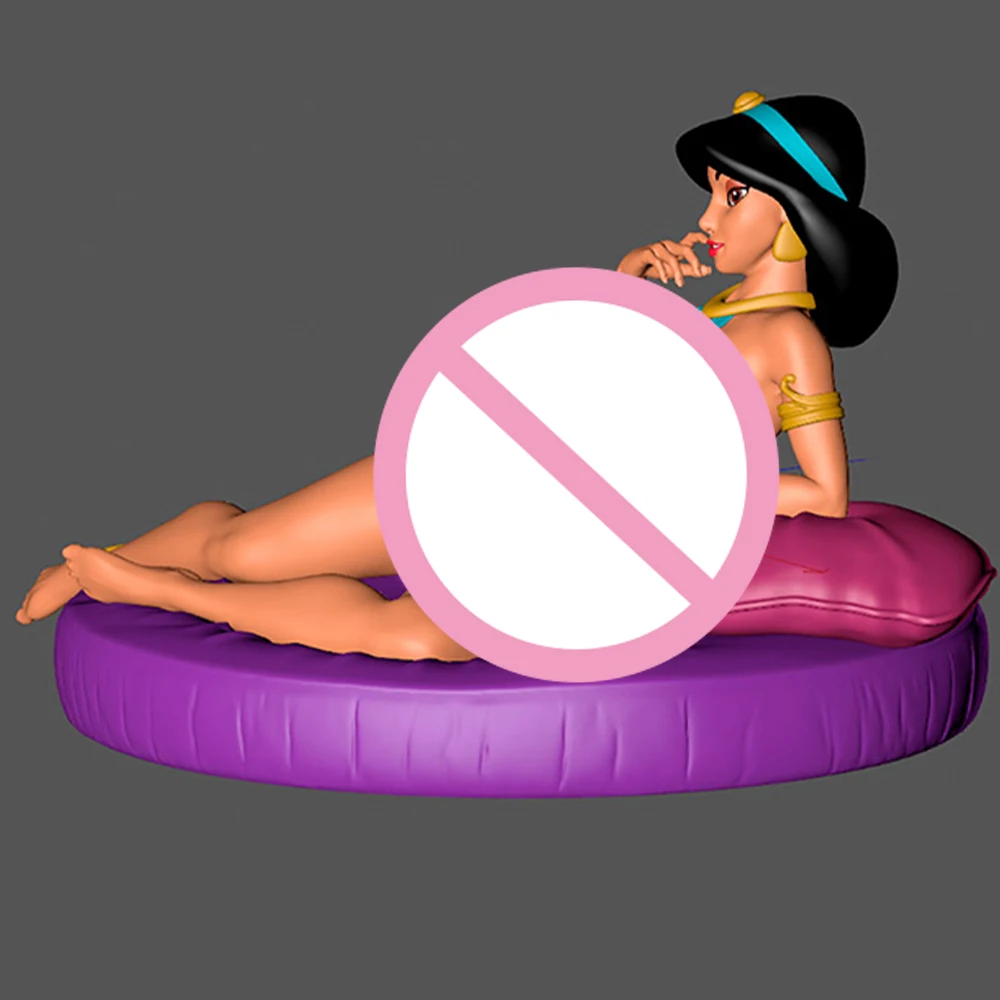 1/24 kit de modelo de impressão 3d linda menina animal de estimação nsfw anime figura modelo kit diy estátua de redução em miniatura brinquedo sem pintura