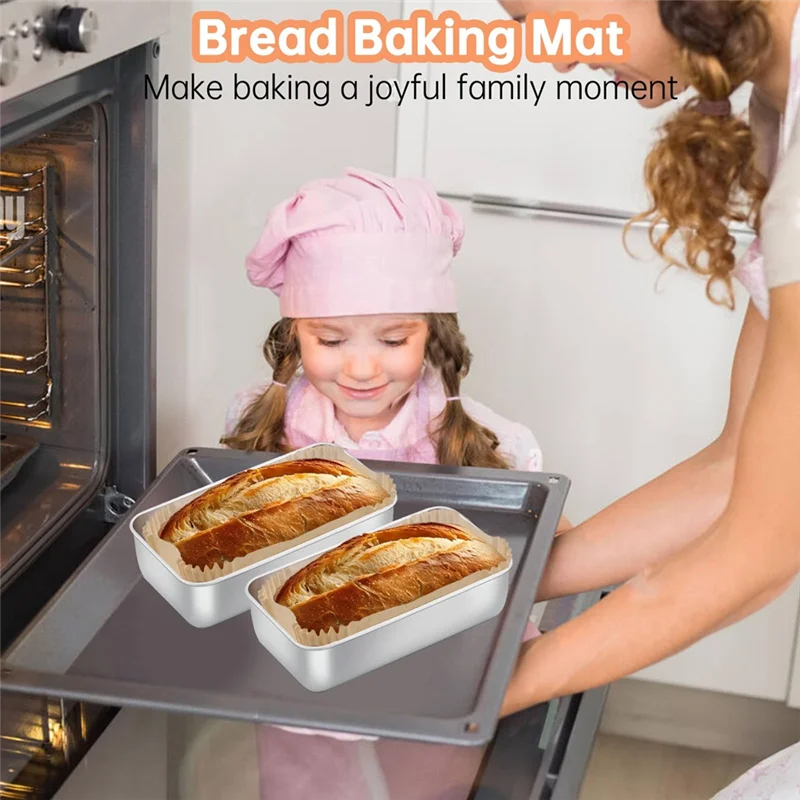 

ABCA-Loaf Pan Liners(100 Pieces), 9X5 Inch,Non-Stick Pre-Formed Parchment Paper For Baking For Bread, For Toast, Cakes