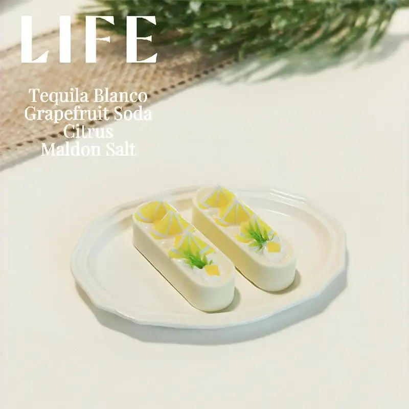 (.) 1pcs Simulation Afternoon Tea Toy Scene Model, Dollhouse Accessories, Mini Fruit Tart, Doll House Decoration