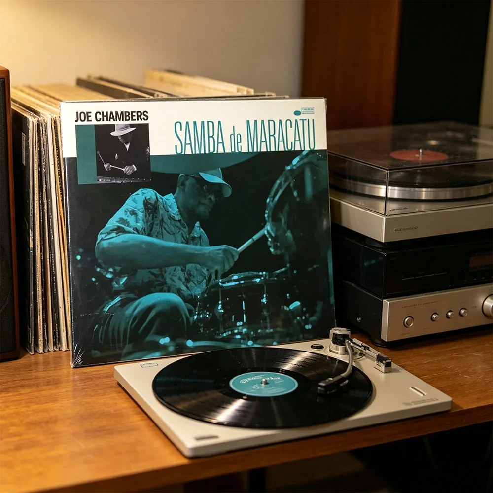 

CD 'Samba De Maracatu,' Joe Chambers' Solo Album, Includes Tracks Like 'Samba De Maracatu' (title Track) and 'Rio'.