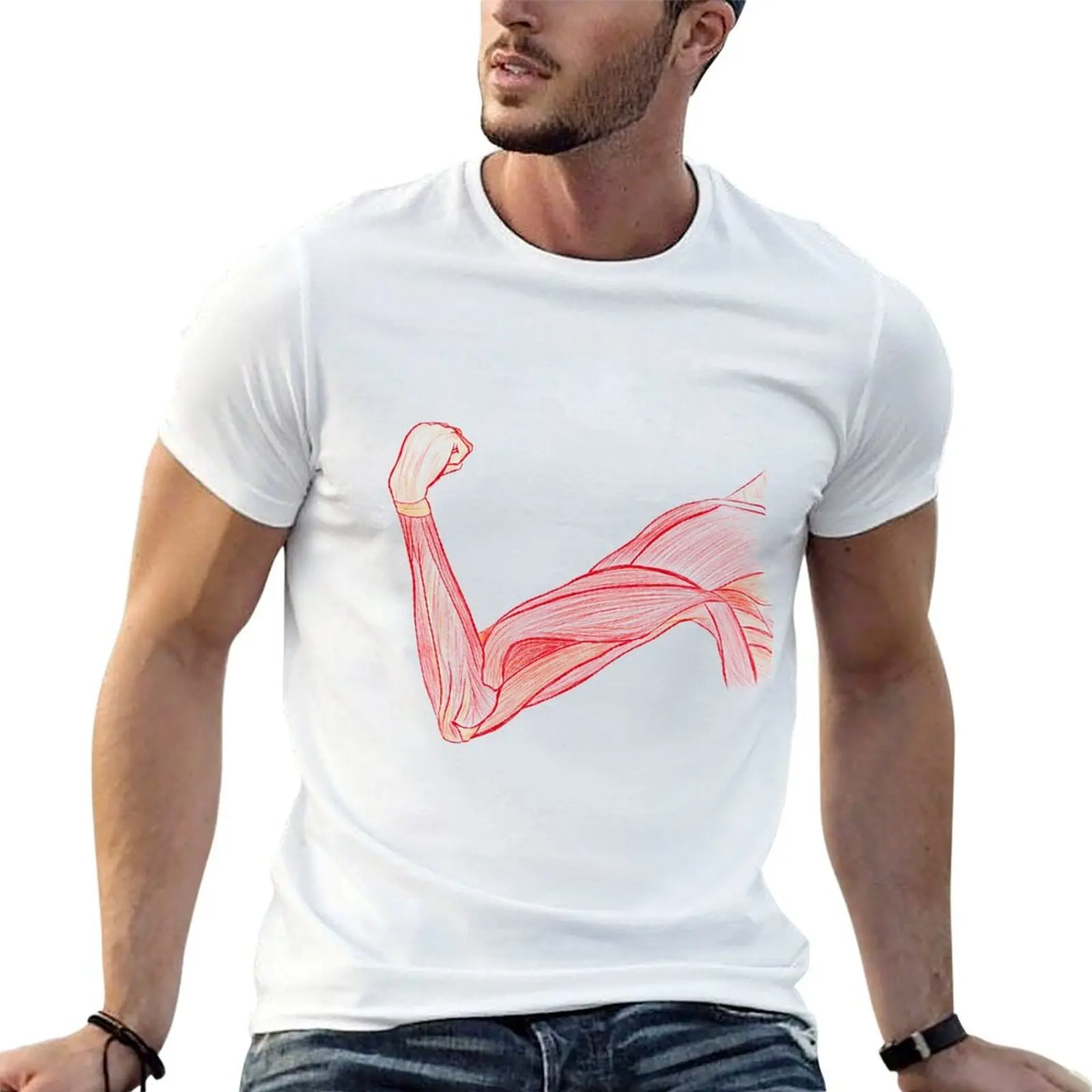 

Female Arm Muscles T-Shirt man t shirt cotton high quality cotton t shirt pack T-Shirt