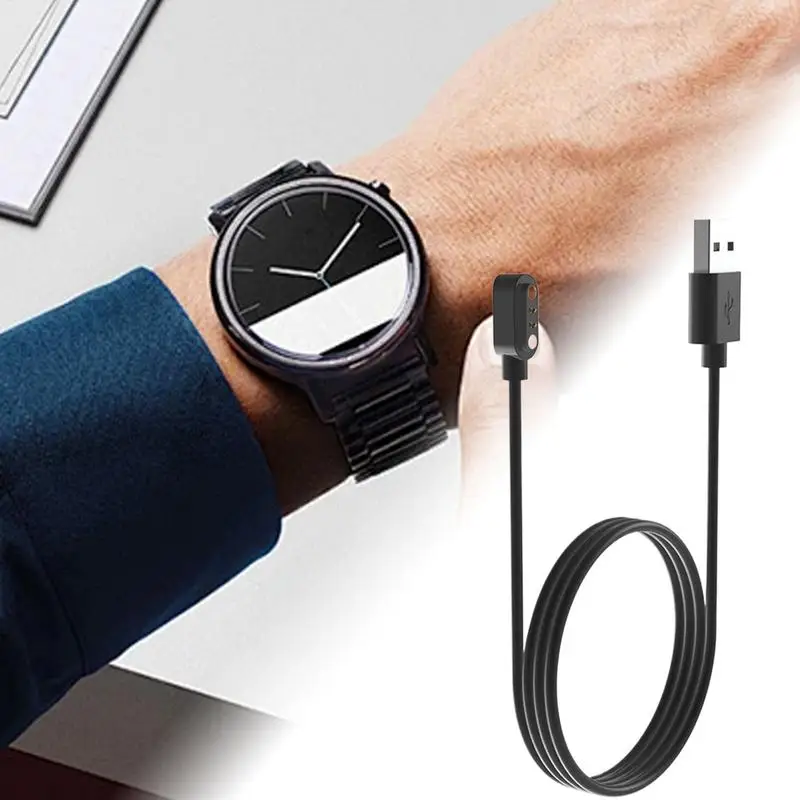 For MOTOROLA MOTO Watch100 Smartwatch Charging Cord 100cm Charger Cable Fast Charging Cable Overload Protection Smart Watch