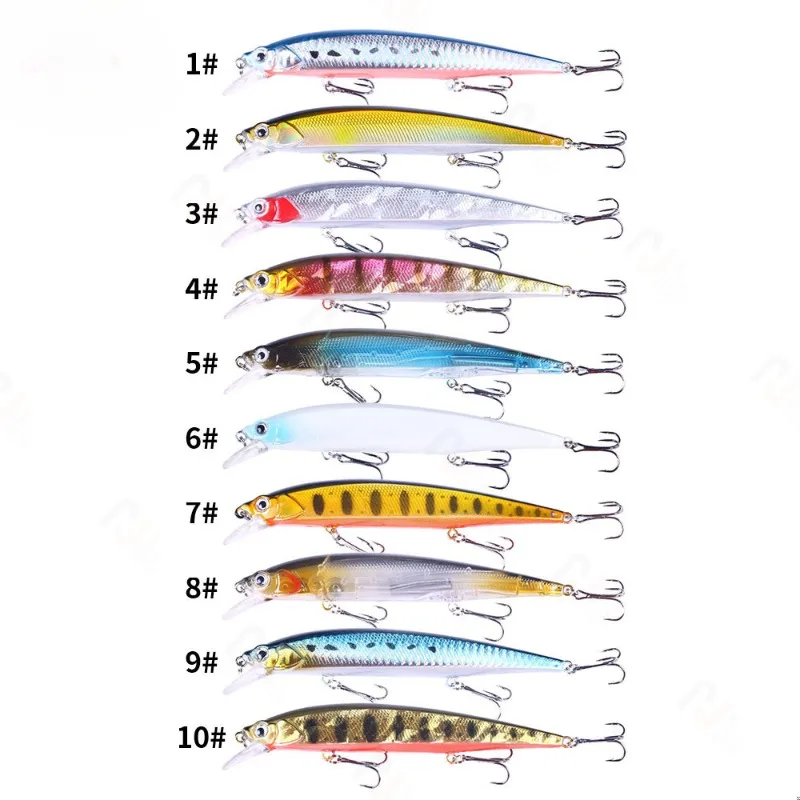Pumping Minnow Lure - Floating Hovering Crankbait for Long Casting, Durable Freshwater Fishing Lure
