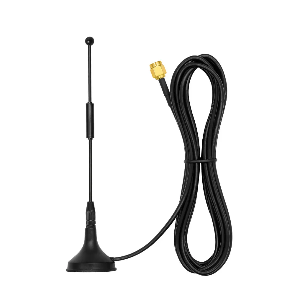 Wysoki wzmocnienie 7dBi 433Mhz Lora magnetyczna antena montażowa RG174 3M kabel złącze SMA do modułu bezprzewodowego transmisji danych