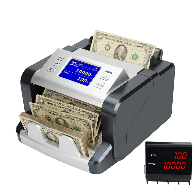 HL-P80 Henry value counter with CIS money counting machine fake detector custom money counter for the plastic banknote