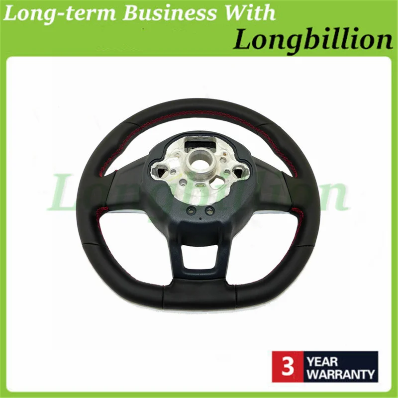 Black Leather Multi-Function Steering Wheel For VW Golf MK7 Atlas 18-19 5G0419091 5G0419091DF 5G0419091CK 5G0419091CG