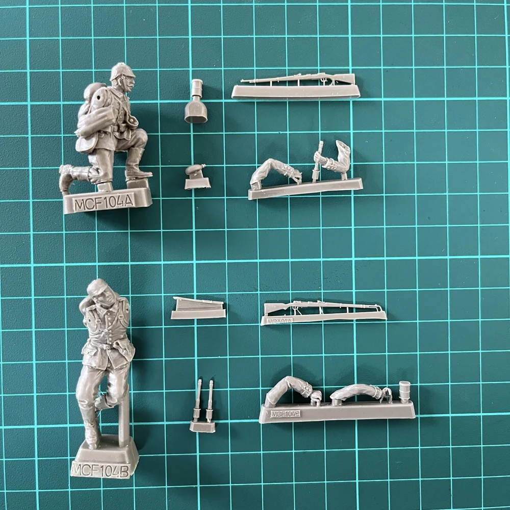 Kit de figurines en résine 1/35, soldat de la seconde guerre mondiale, GK non assemblé et non peint