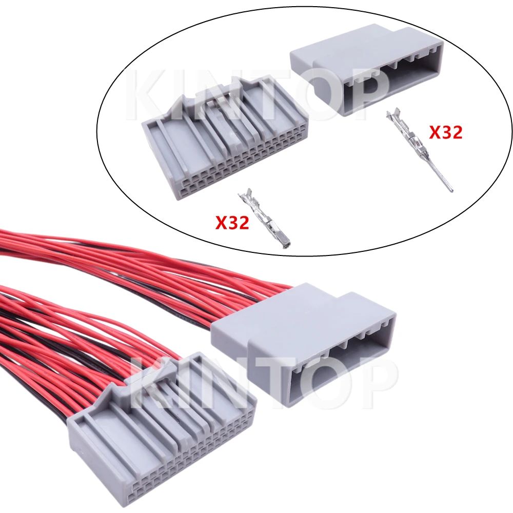 1 zestaw 32 piny MX34032SF1 MX34032PF1 drutu samochodowego złączki kablowe automatyczna nawigacja kontrola centralna gniazdo instrumentu dla Honda