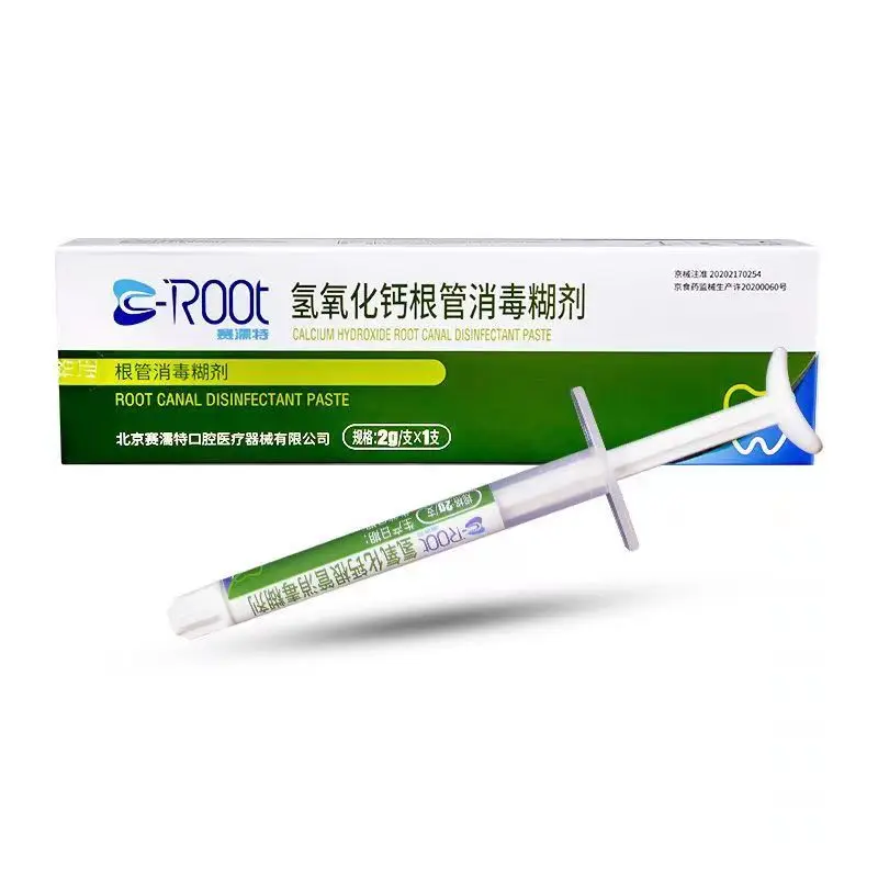 

Sailute C-ROOT Calcium Hydroxide Root Canal Disinfection Paste 2g Antibacterial Root Canal Filling Preparation Dental Materials