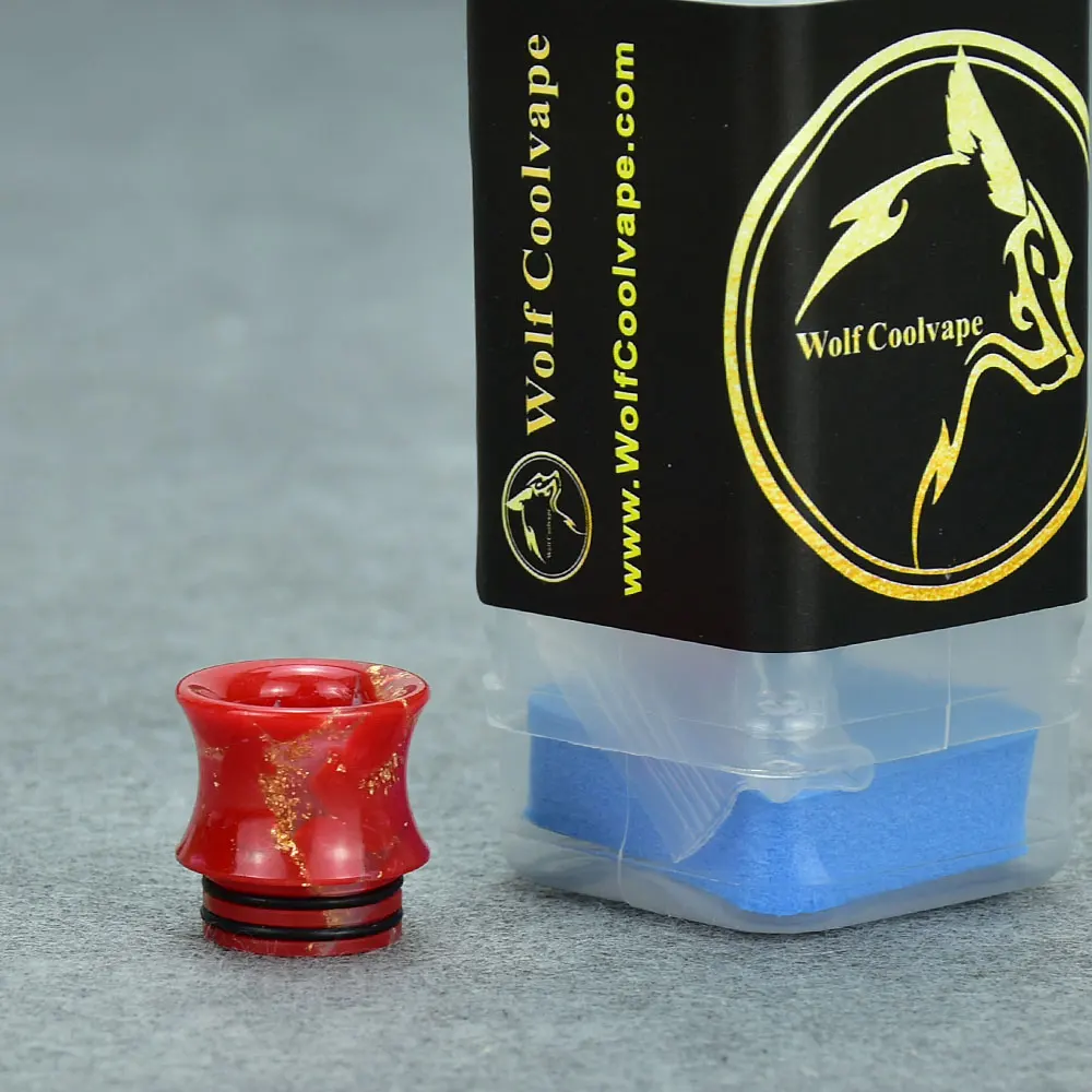 Wolf Coolvape 810 Tropfspitze, elektronische Zigarette, Zubehör, Harz, 810 mL, Tropfspitze für Kylin V3, RTA, Zeus x RTA