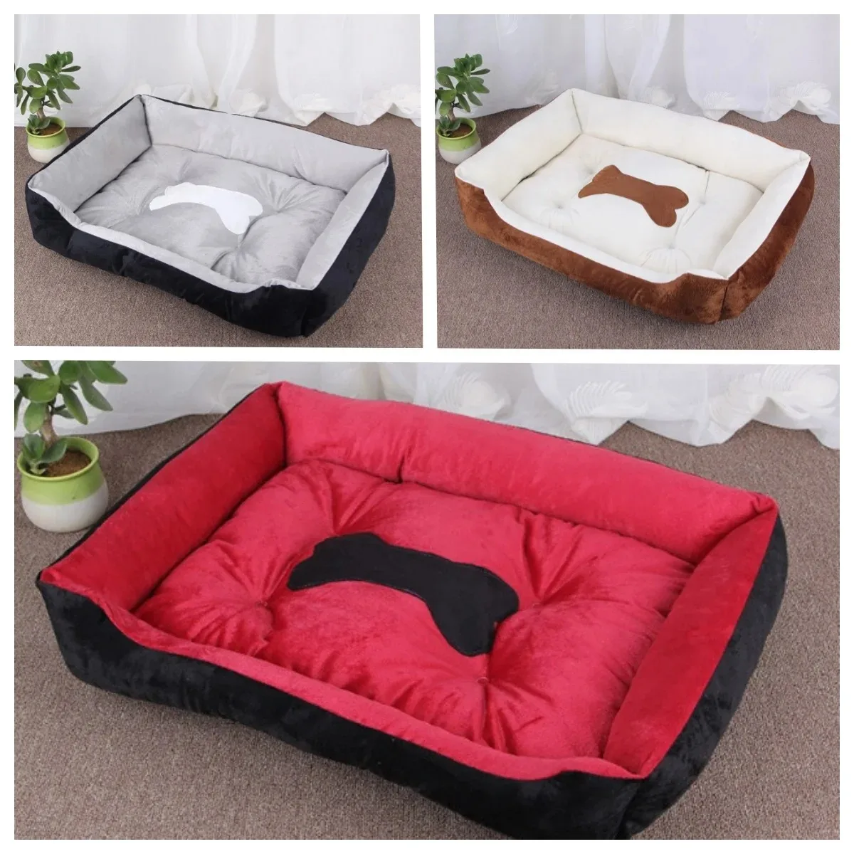 Small Medium and Large Pet Nest Dog Bed/Mat Warmth Dog Nest Cat Nest Pet Supplies Dog Nest