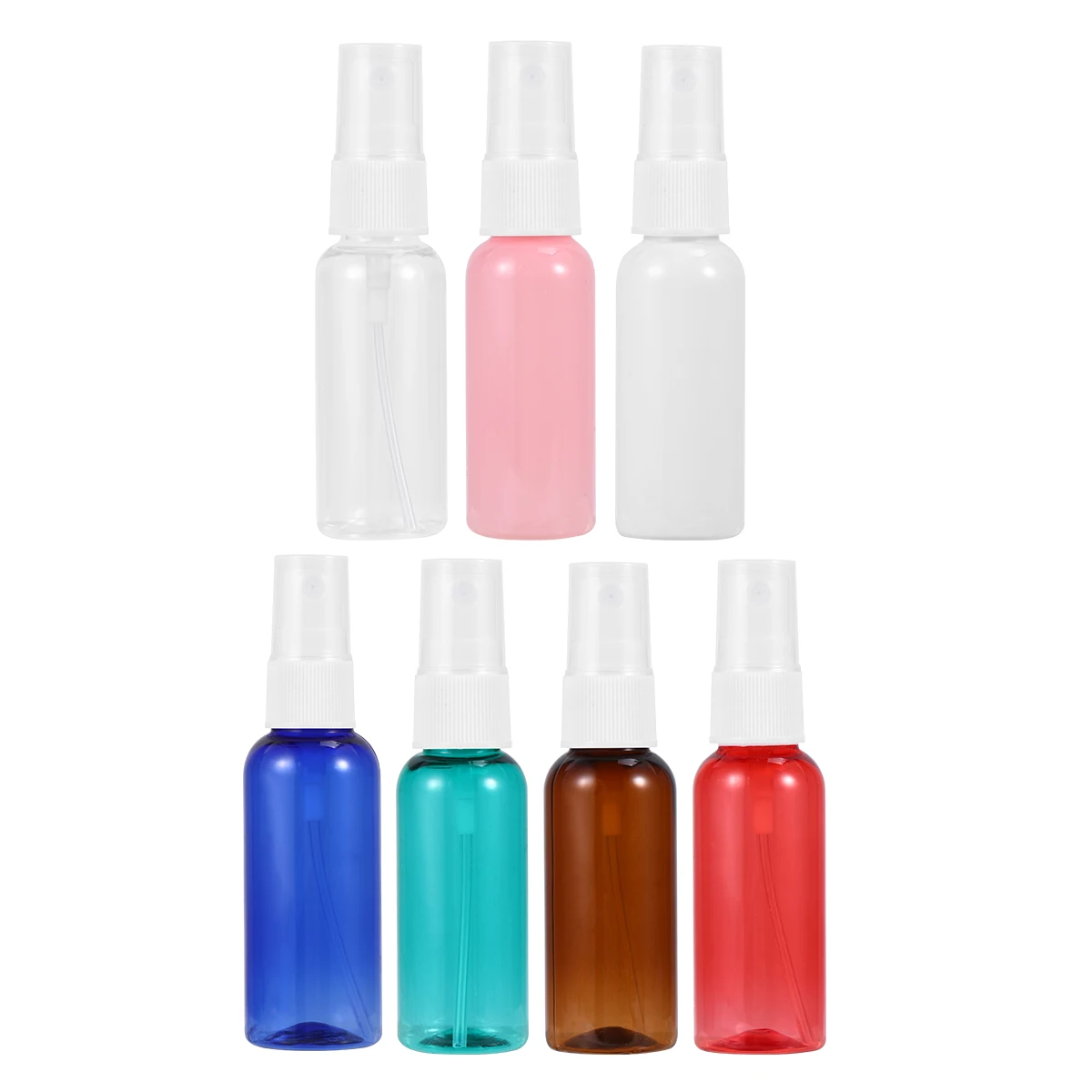

7pcs Spray Bottle Perfume Subpackaging Press Pump Eco Friendly Portable Leakproof Travel Use Water Based Products