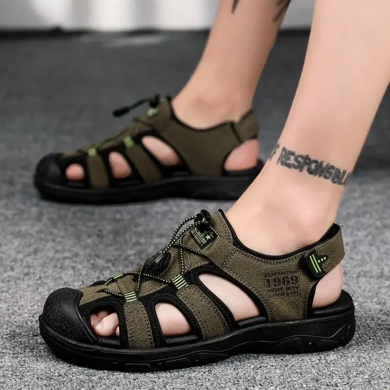 With Platform Breathable Man Sandals Running Height Sports Shoes for Men High Quality Luxury 2024 New Design Summer Sale Casual