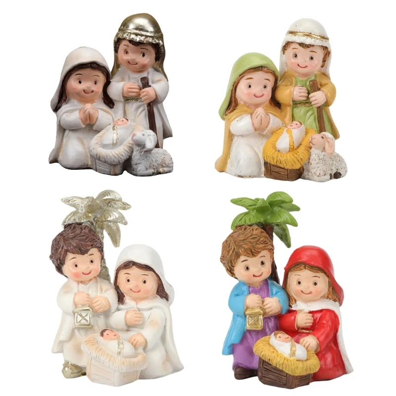 Nghệ thuật Chúa giáng sinh Bức tượng Nhựa Công giáo Nhân vật Tượng Tăng cường Ngày lễ Giáng sinh Trang trí Nhà và Văn phòng