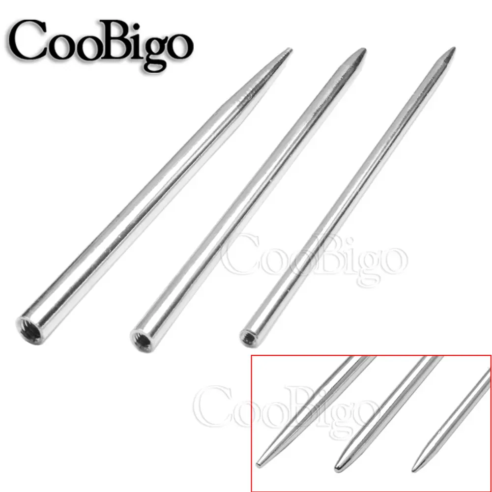 1pcs 3-1/2"Stainless Steel Surface Paracord Bracelet Knitting Needle Outdoor Paracord 550 Bracelet Project Weaving Needles Tool