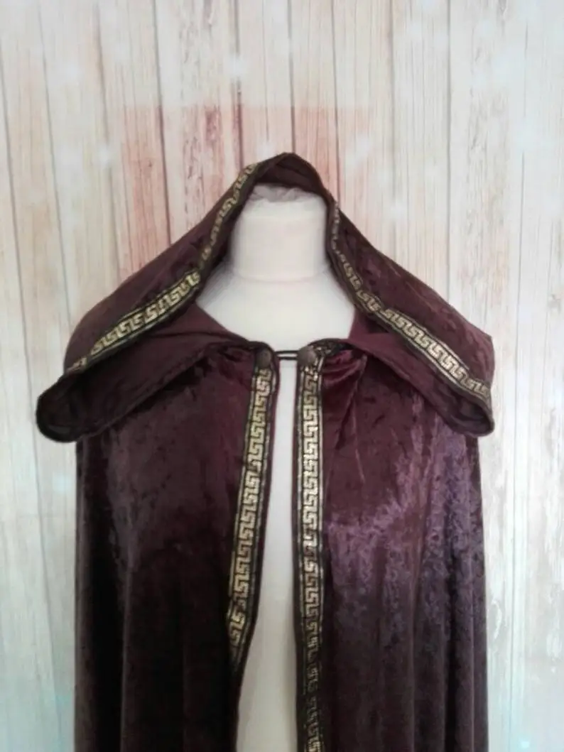 Elf Velvet Mantle of Chenille cloak capelet Santa Cloak Cosplay costume Hooded cloak wedding cape wrap