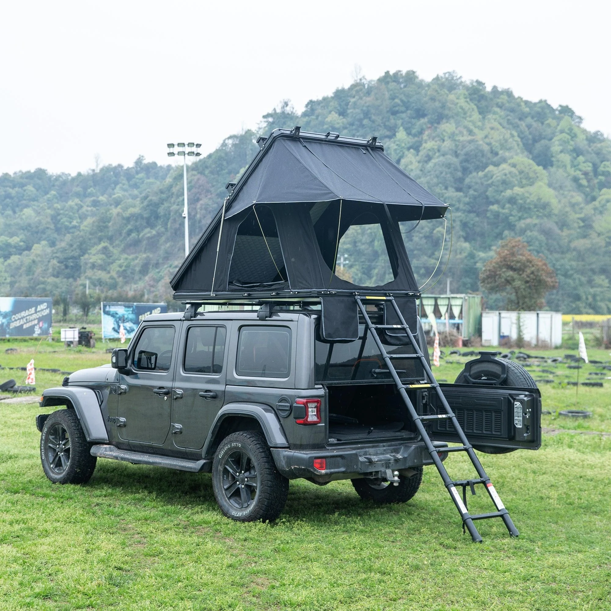 4x4 Tente De Toit Rigide Camping Roof Top Tent Overland Accessories 1-2 Person Hardshell Roof Top Tent  for 4 Season