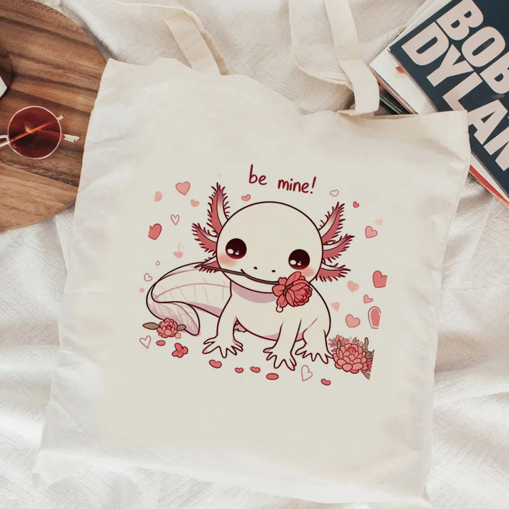 

Сумка для покупок Axolotl, сумка-шоппер из холщовой ткани, сумка-тоут
