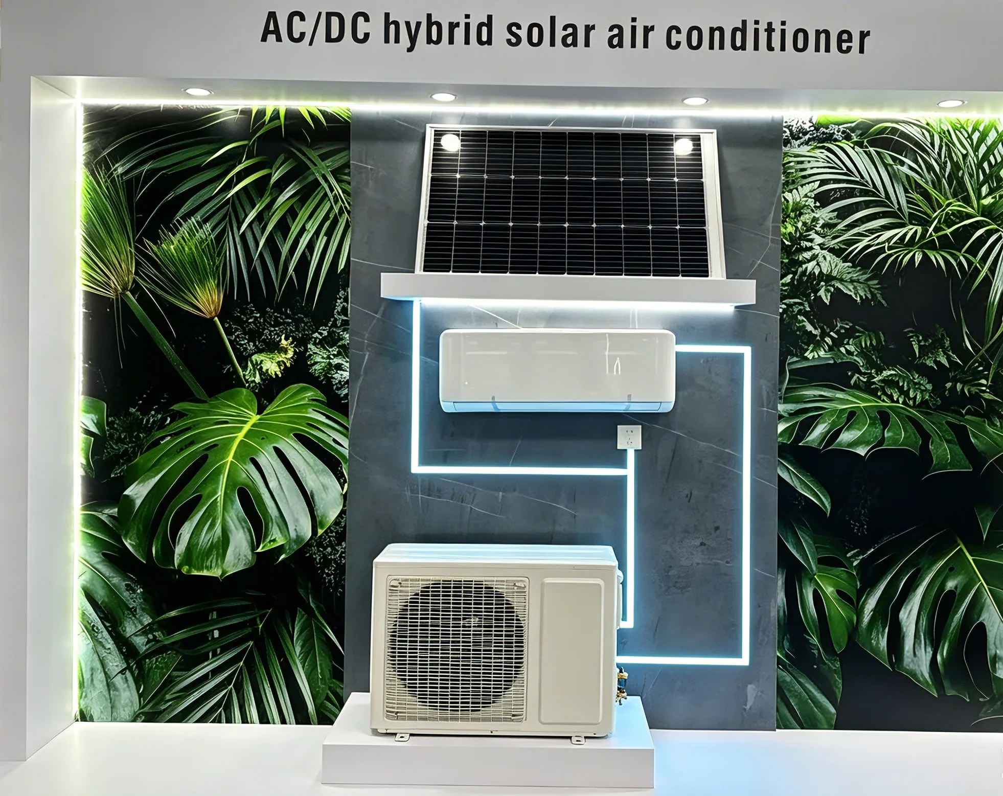 AC/DC Hybrid Solar Air Conditioner 9000BTU Split System 48V DC Inverter AC for Home and Office Zero Electricity Bill During Day view 5
