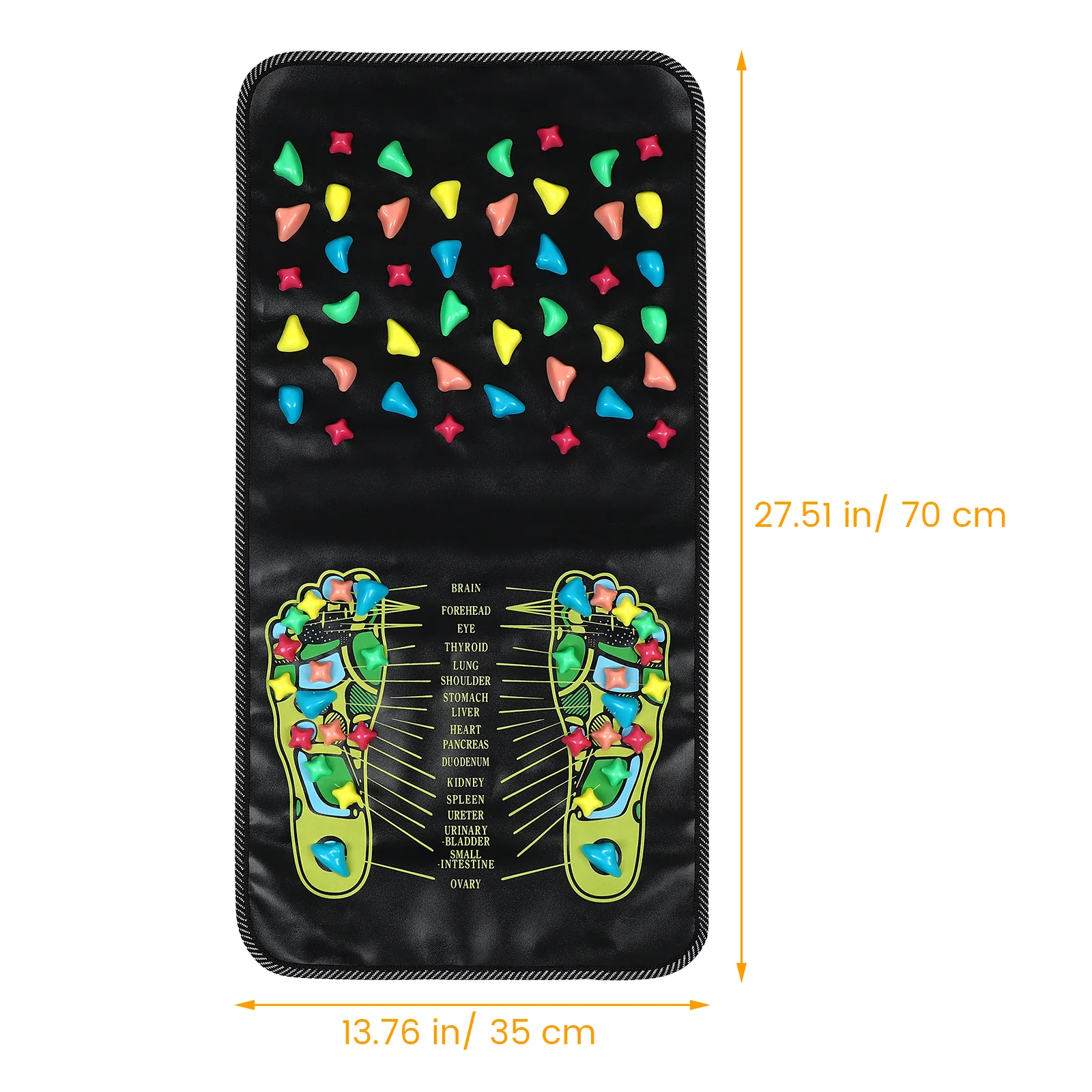 Reflexology Walk Foot Massage Cushion Sole Mat Stone Road Board Massager Carpet