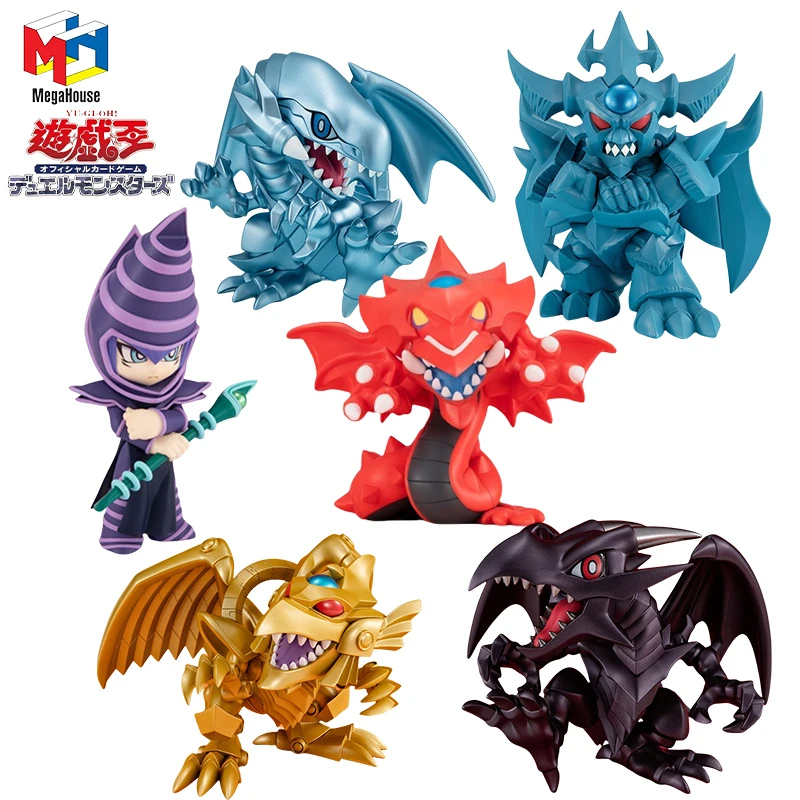 

Оригинальный MEGATOON Yu-Gi-Oh MegaHouse! Аниме-фигурка голубые глаза белый дракон экшн-игрушки для детей Рождественский подарок Коллекционная модель