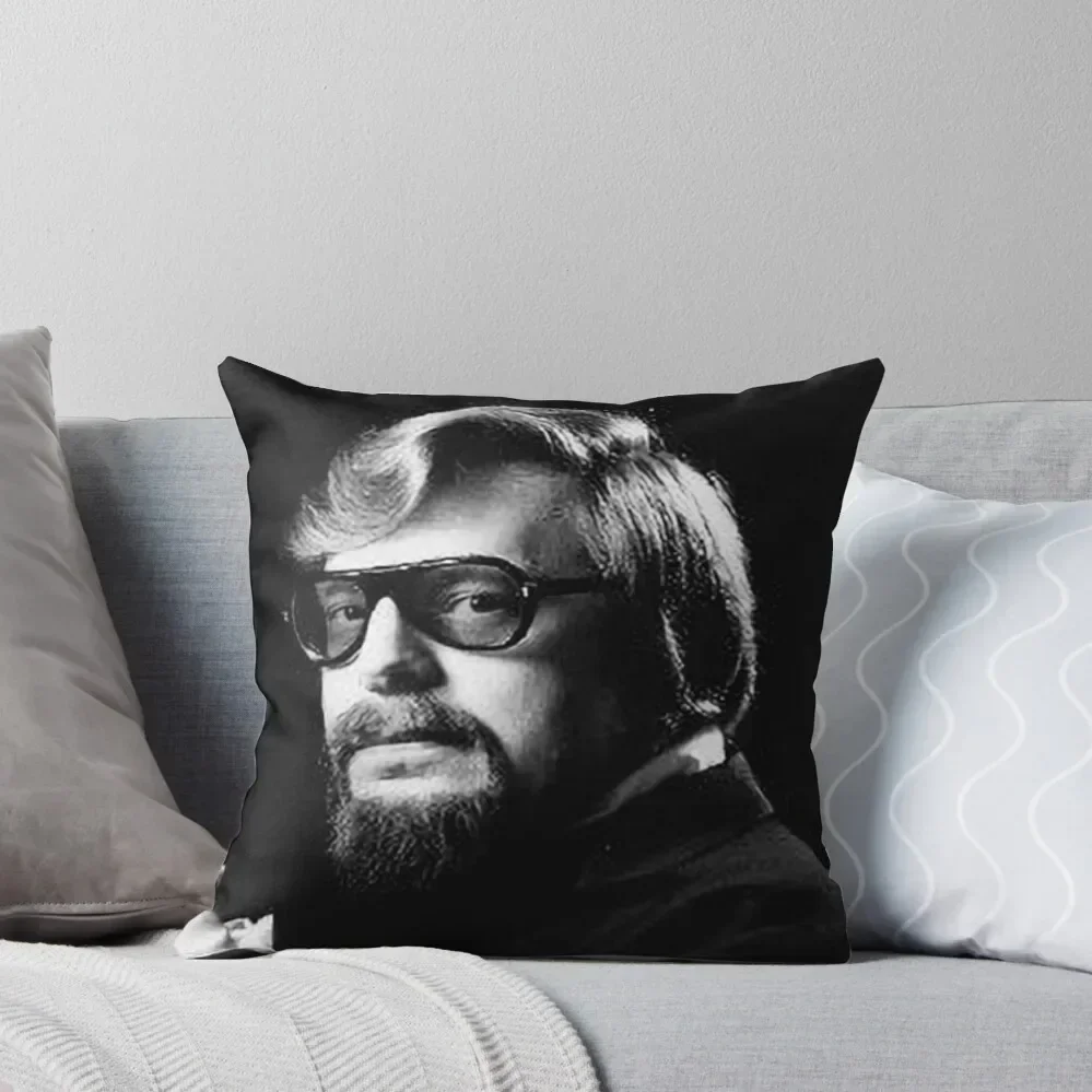 David Hoy - Renowned Psychic and Mentalist Headshot Throw Pillow Throw Pillow Covers pillow