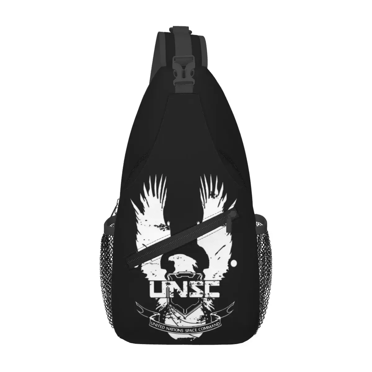 

Halo UNSC нагрудная сумка с логотипом, мужской рюкзак через плечо, нагрудная сумка, дорожный походный рюкзак, сумка на плечо