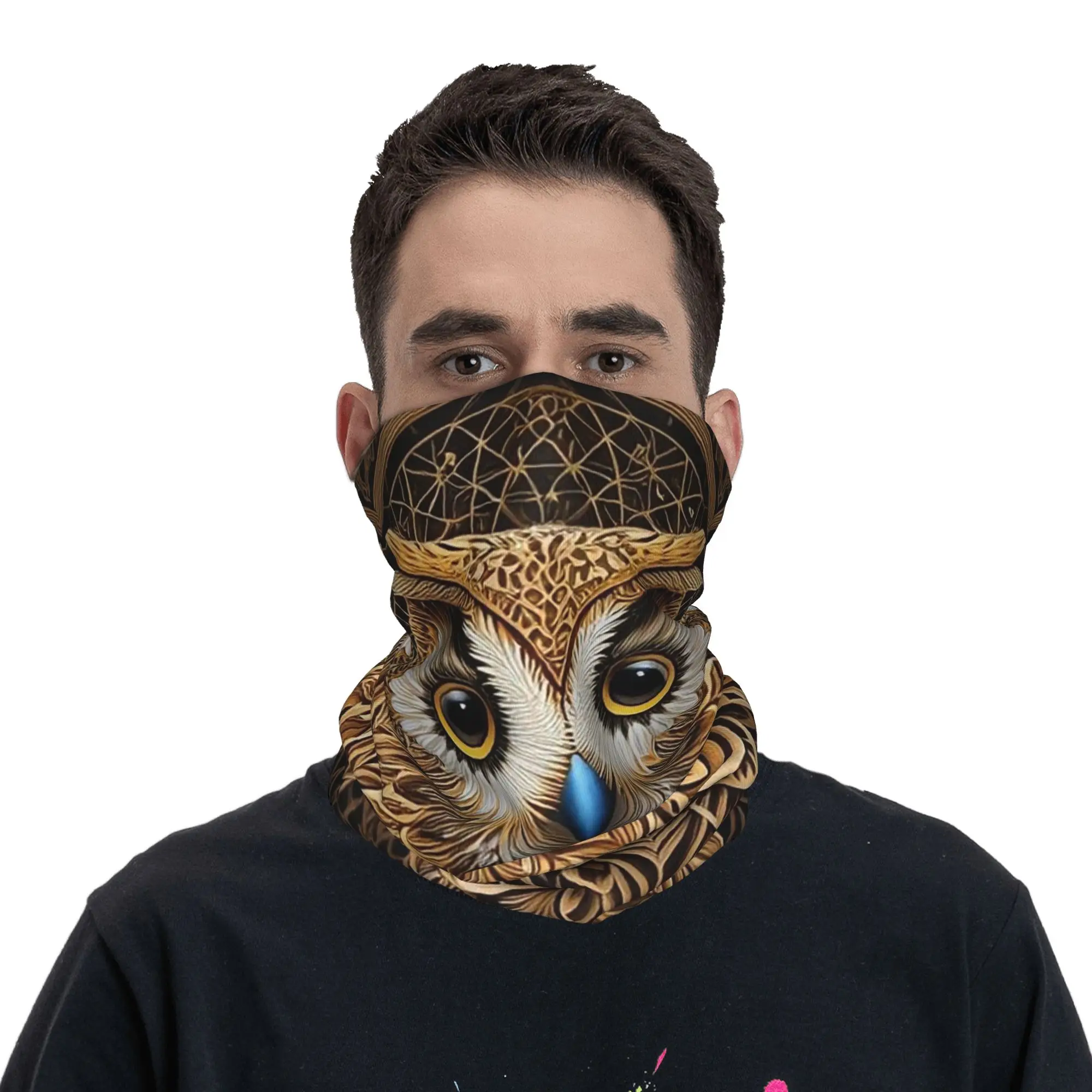 

Бандана-гейтер с принтом Owl Beliefs, многофункциональный шарф-маска для лица, ветрозащитный, унисекс, для взрослых, для езды