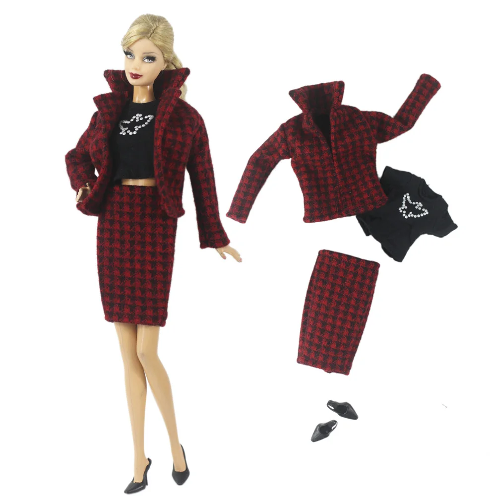 1 Set Doll Clothes 1:6 Scale Dress Outfit for 11.5 Inch 30cm Doll Many Style for Choice Gifts for Girls #03