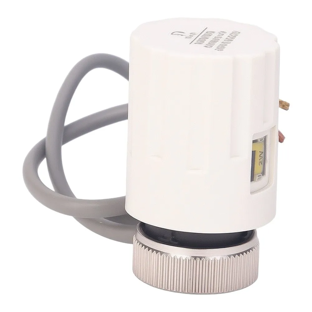 Electric Actuator Head for Underfloor Heating Manifold Valves AC240V 50/60Hz M30x1.5 Thread PC Material Reliable Operation