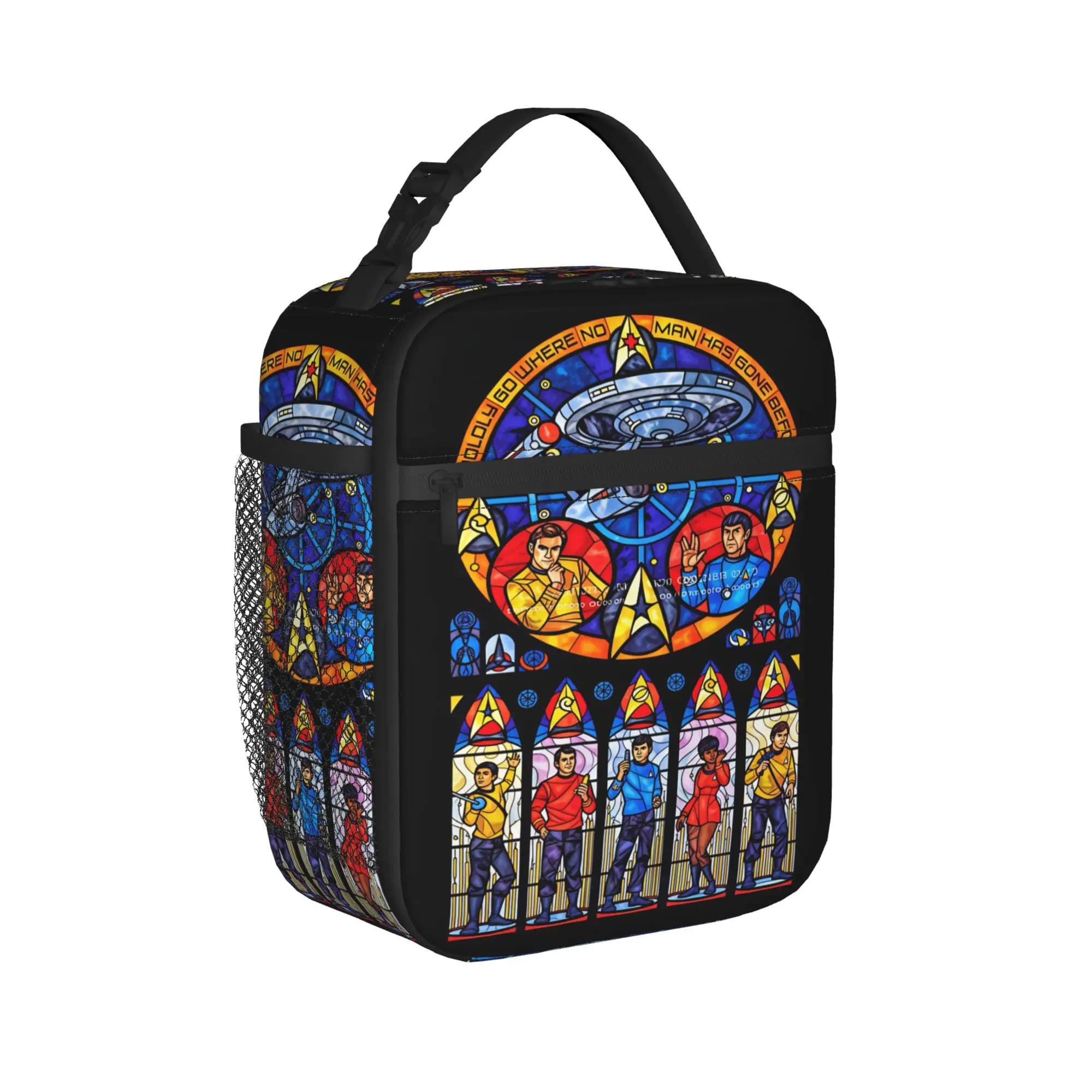 S-Star T-Trek Ship Movie  Lunch Bag  Portable Lunch Box Men School  Design Cooler Bag Fashion Oxford Thermal Tote Handbags