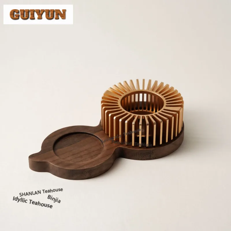 

Good Fortune Chinese Style Tea Warmer Holder Candle Heater Stove Household Kettle Stand Boiling Water Carbon Furnace Tableware