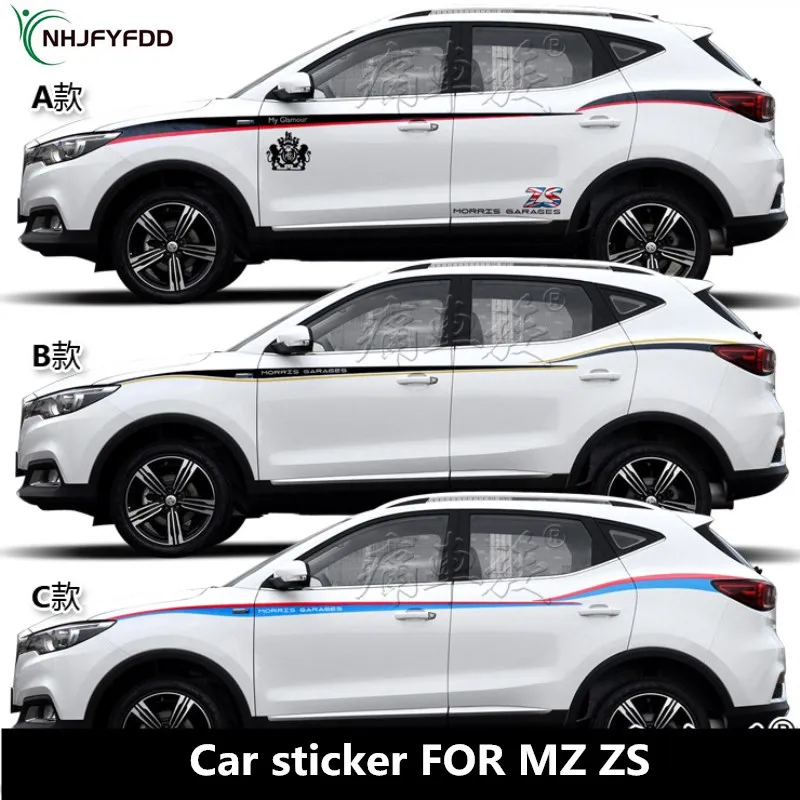 Customized Car sticker FOR MZ ZS body modification specialized racing sports decal Viny accessories