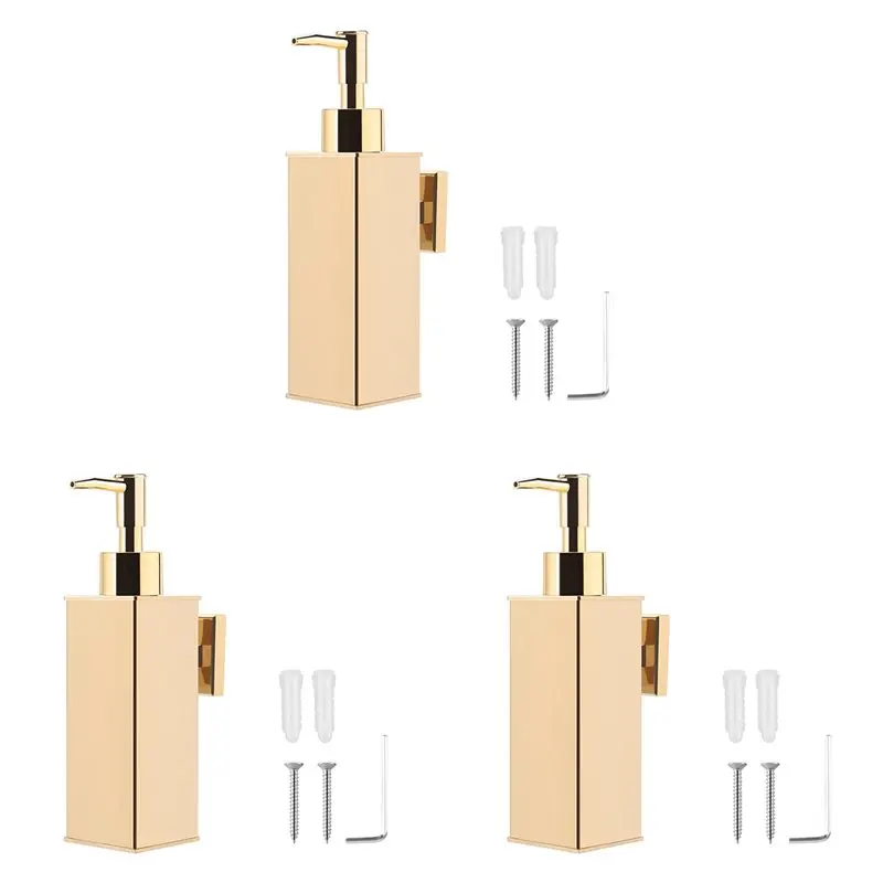 dispenser-di-sapone-liquido-veho-3x-da-parete-colore-oro-per-bagno-gel-doccia-detergente-shampoo-per-cucina-hotel-casa