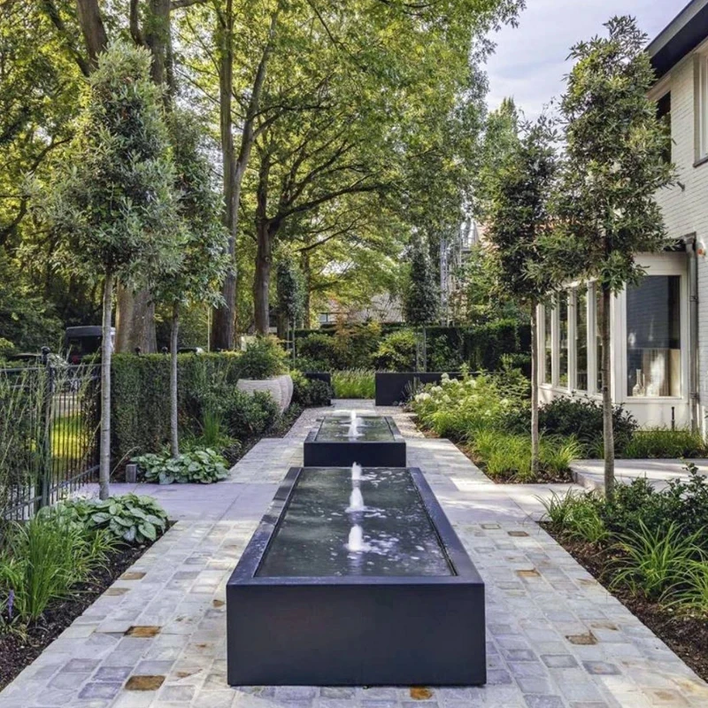custom.Garden Supplier Ideas Sculpture Waterfall Features Outdoor Multi Nozzles Fountains