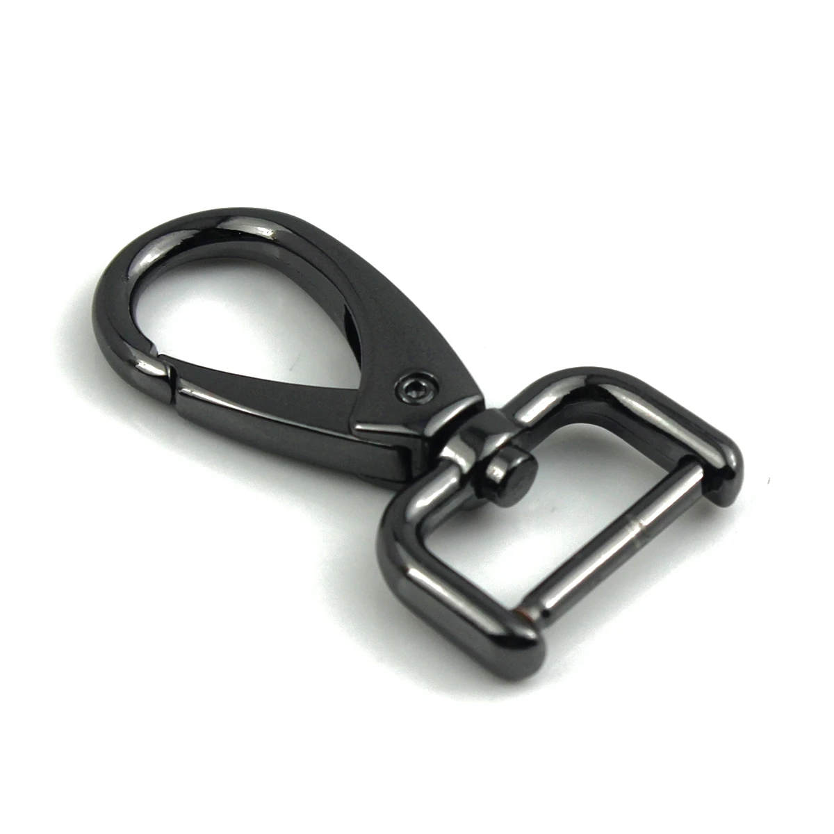 1 Stück Metall abnehmbare Karabinerhaken Trigger Clips Schnallen für Lederband/Gürtel Schlüsselanhänger Gurtband Haustier Leine Haken 5 Größen