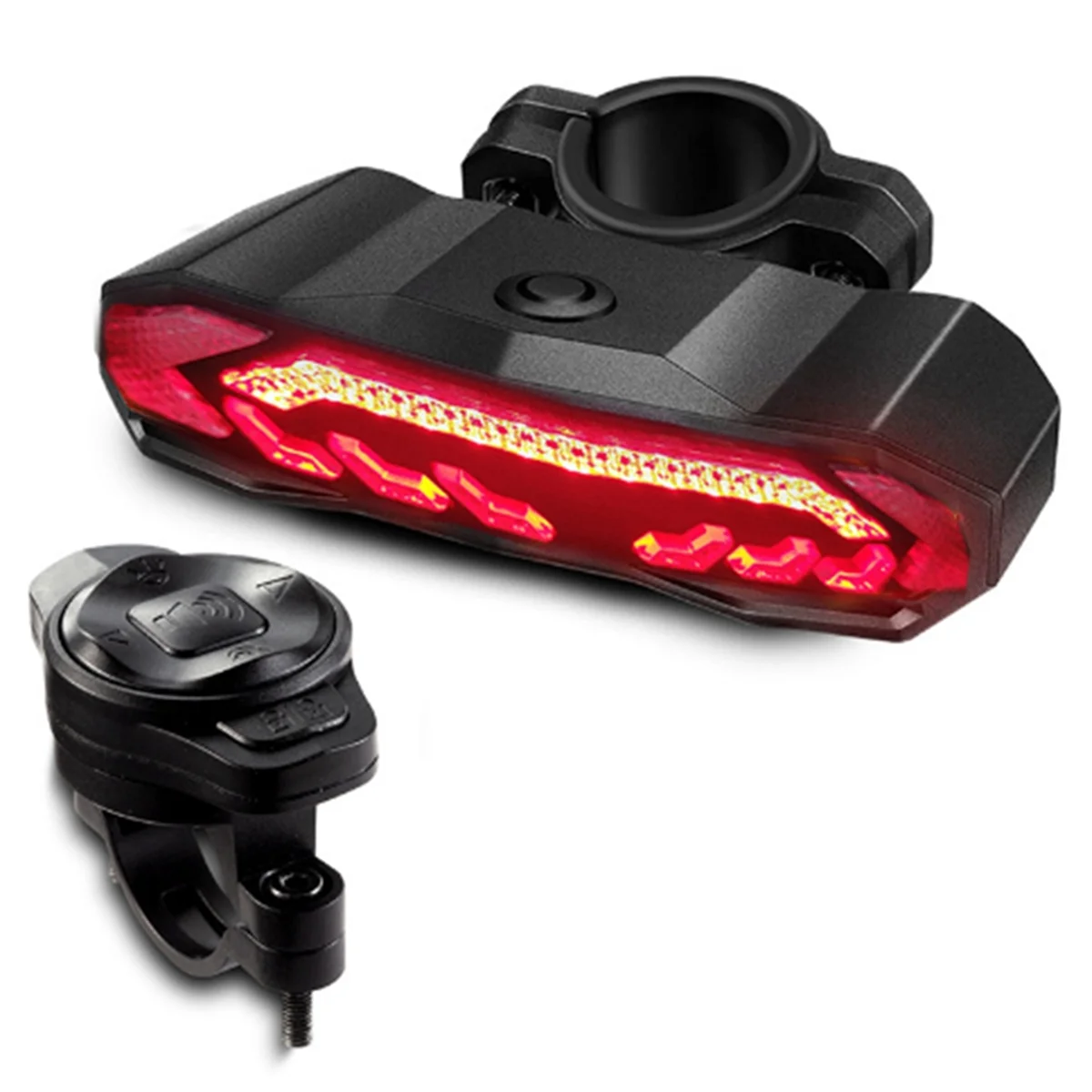 

Bicycle Alarm Anti Theft Bike Taillight Alarm LED Waterproof Tail Light with Mounting Bracket