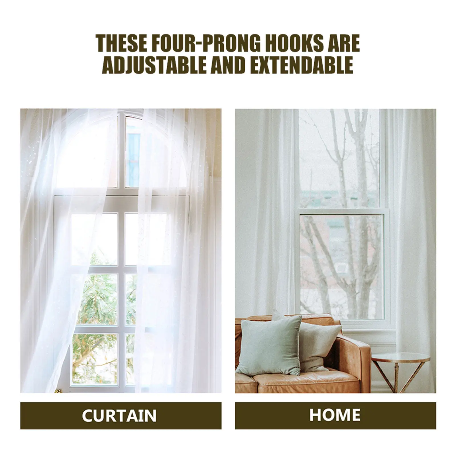 35Pcs Plastic Curtain Hooks Pinch Pleat Design Adjustable Drapery Clips for Window Shower Liners Pleater Tape Fasteners