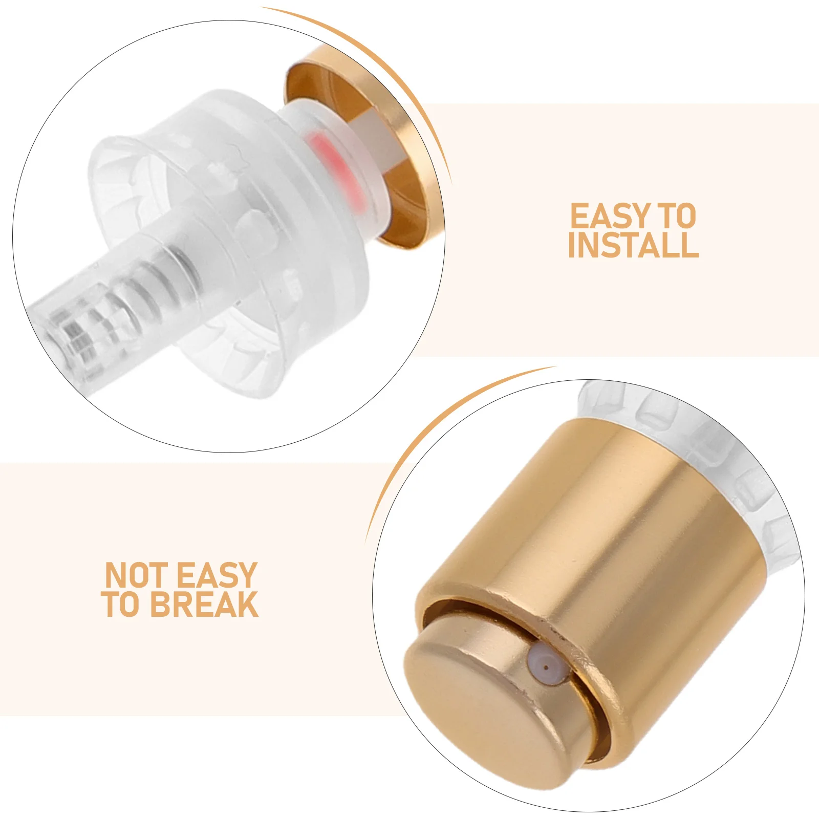 

10 Pcs Perfume Bottle Nozzle cap Bayonet Pump Cap Fine Mist Sprayer Perfume Spray Nozzle accessory