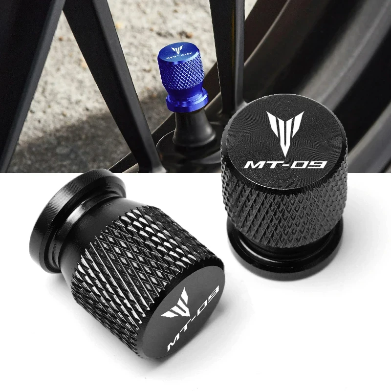 

For YAMAHA MT-09 MT 09 MT09 Motorcycle CNC Wheel Tire Valve Air Port stem caps Accessories