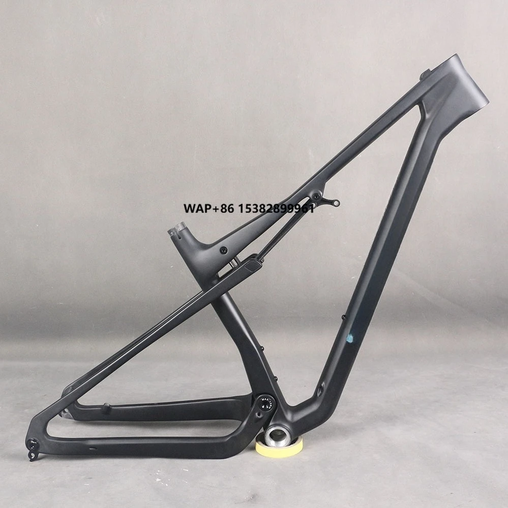 

Carbon Frame Bicycle Mountains Bike 29er MTB Full Suspension XC Bike T1000 Frameset BSA 29er*2.35 UDH Frameset Black Matte FM080