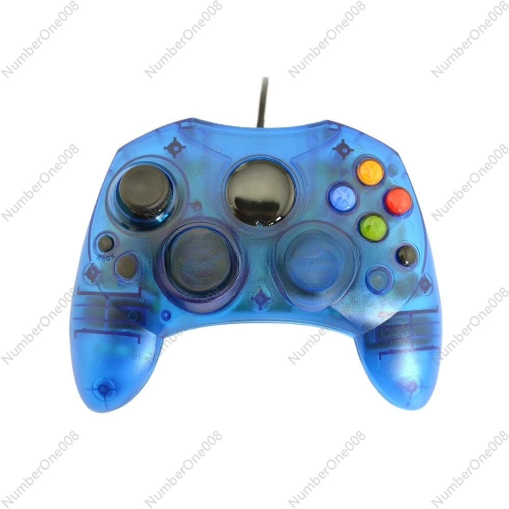 

Прозрачный проводной геймпад: подходит для старого поколения XBOX, классический дизайн, качественный опыт.